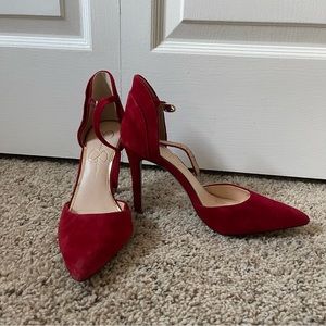 Jessica Simpson Red High Heels Size 7 Women